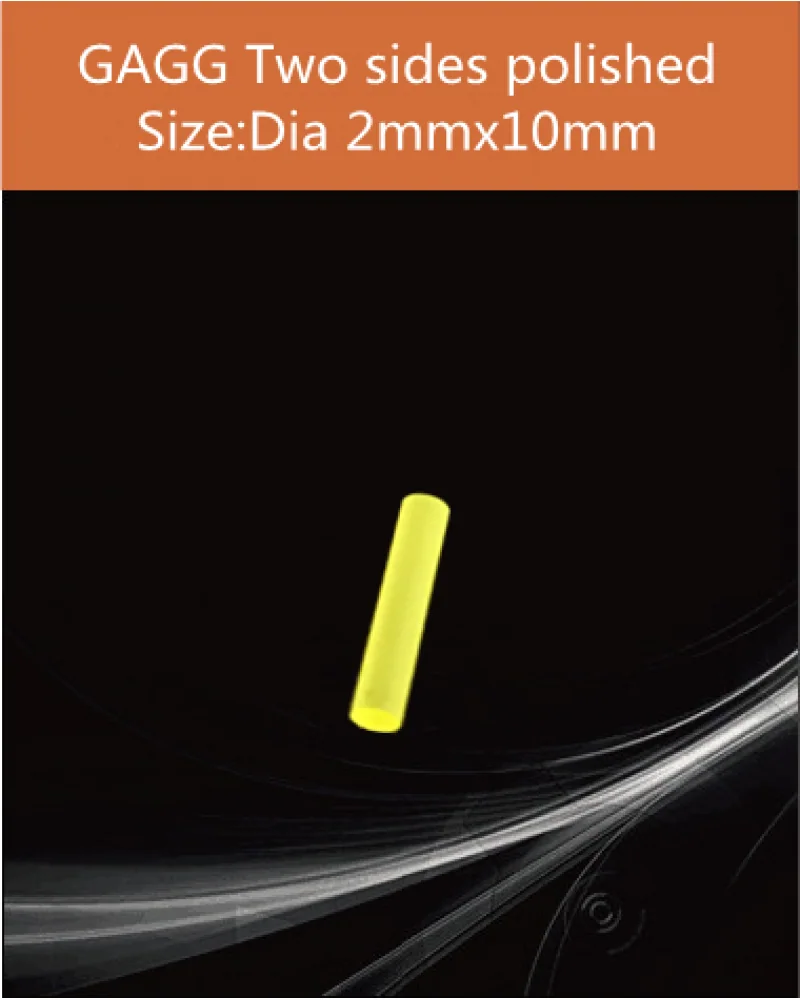GAGG-Scintillator-dia 2x10mm - GAGG(Ce) scintillation crystal by EPIC Crystal