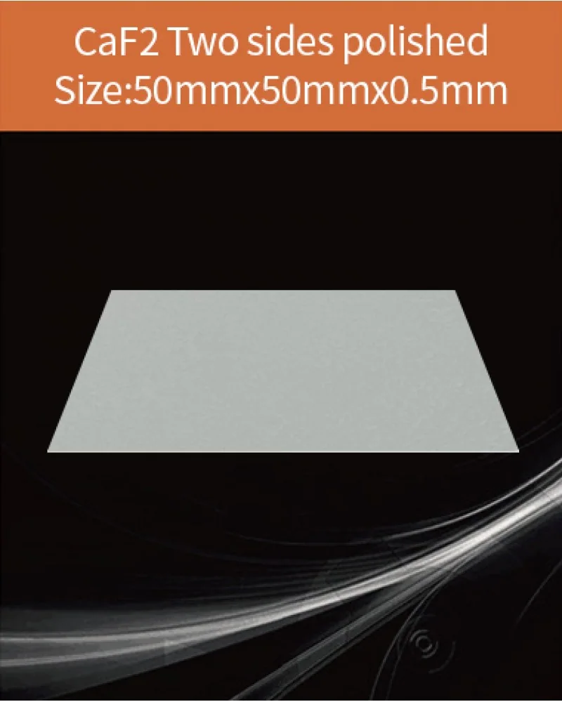 50x50x0.5mm both sides polished - CaF2(Eu), BaF2 and Y-BaF2 scintillation crystals by EPIC Crystal