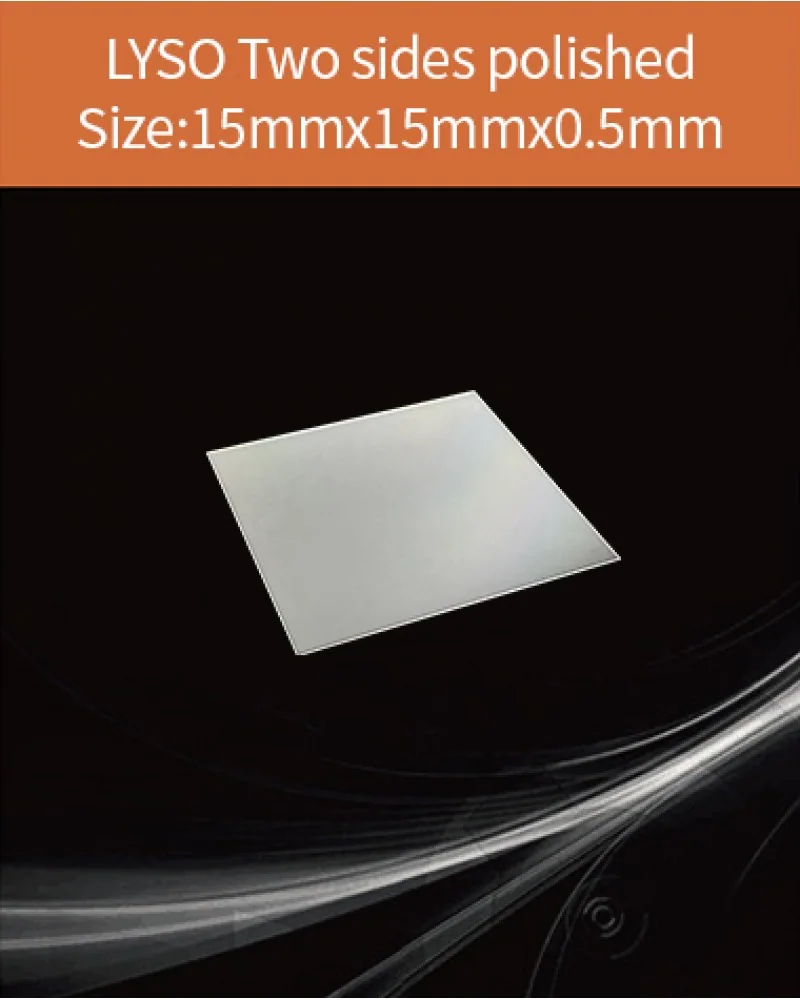 15x15x0.5mm both sides polished - LYSO(Ce) scintillation crystal by EPIC Crystal