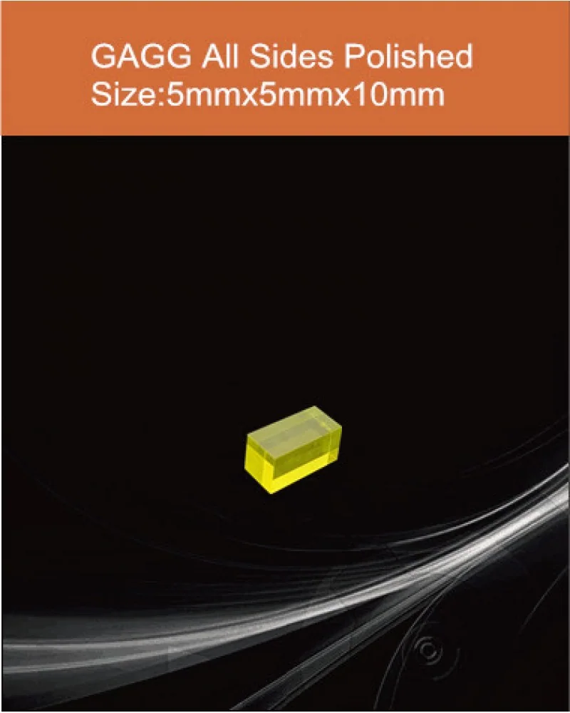 GAGG-Scintillator-5x5x10mm - GAGG(Ce) scintillation crystal by EPIC Crystal