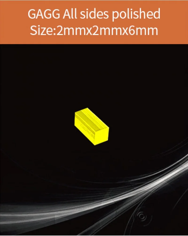 GAGG-Scintillator-2x2x6mm - GAGG(Ce) scintillation crystal by EPIC Crystal