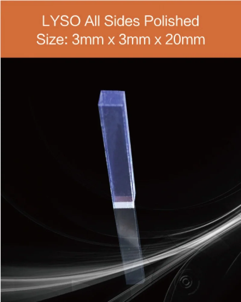3 x 3 x 20 mm all sides polished - LYSO(Ce) scintillation crystal by EPIC Crystal