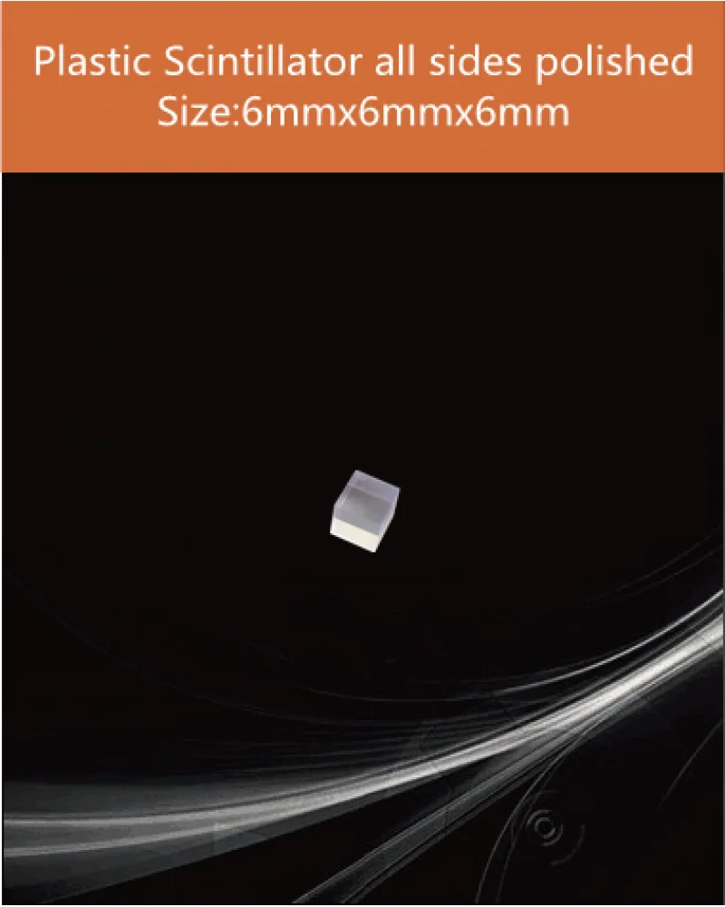 Plastic 6x6x6mm - Plastic scintillator by EPIC Crystal