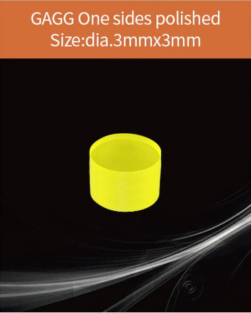 GAGG-Scintillator-dia.3x3mm - GAGG(Ce) scintillation crystal by EPIC Crystal