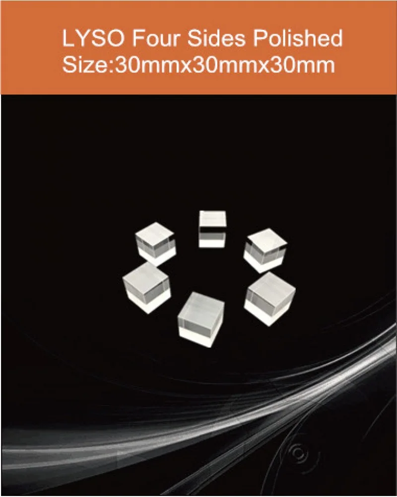 30x30 x30mm four sides polished - LYSO(Ce) scintillation crystal by EPIC Crystal