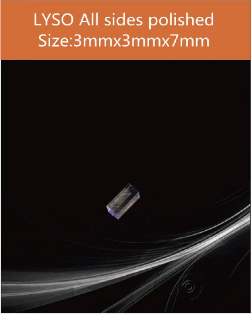 3 x 3 x 7 mm all sides polished - LYSO(Ce) scintillation crystal by EPIC Crystal