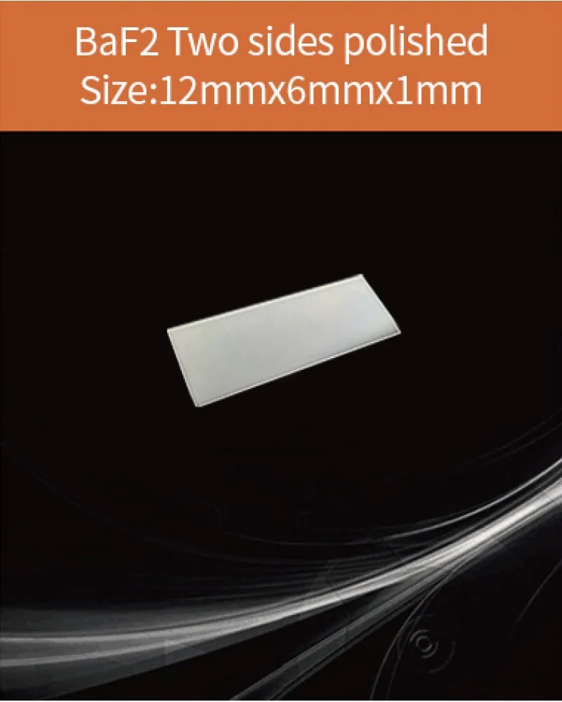 12x6x1mm both sides polished - CaF2(Eu), BaF2 and Y-BaF2 scintillation crystals by EPIC Crystal