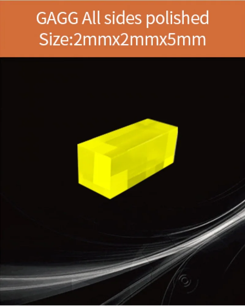GAGG-Scintillator-2x2x5mm - GAGG(Ce) scintillation crystal by EPIC Crystal