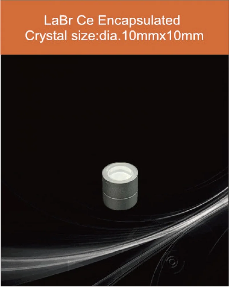 diameter 10mm x 10mm encapsulated - LaBr3 & CeBr3 crystal and detector by EPIC Crystal