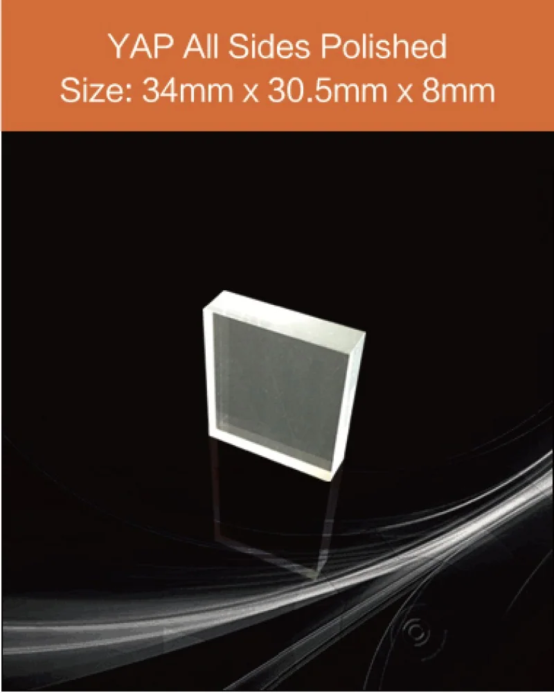 30.5x34x8mm - YAG(Ce) & YAP(Ce) crystal by EPIC Crystal