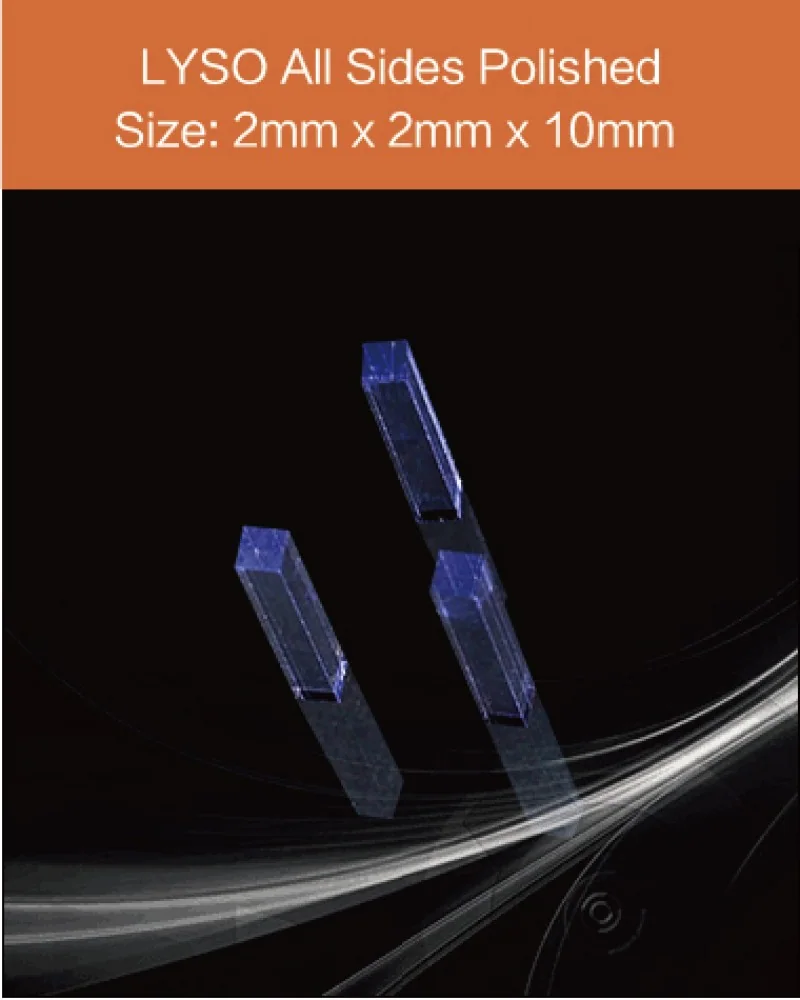 2 x 2 x 10 mm all sides polished - LYSO(Ce) scintillation crystal by EPIC Crystal