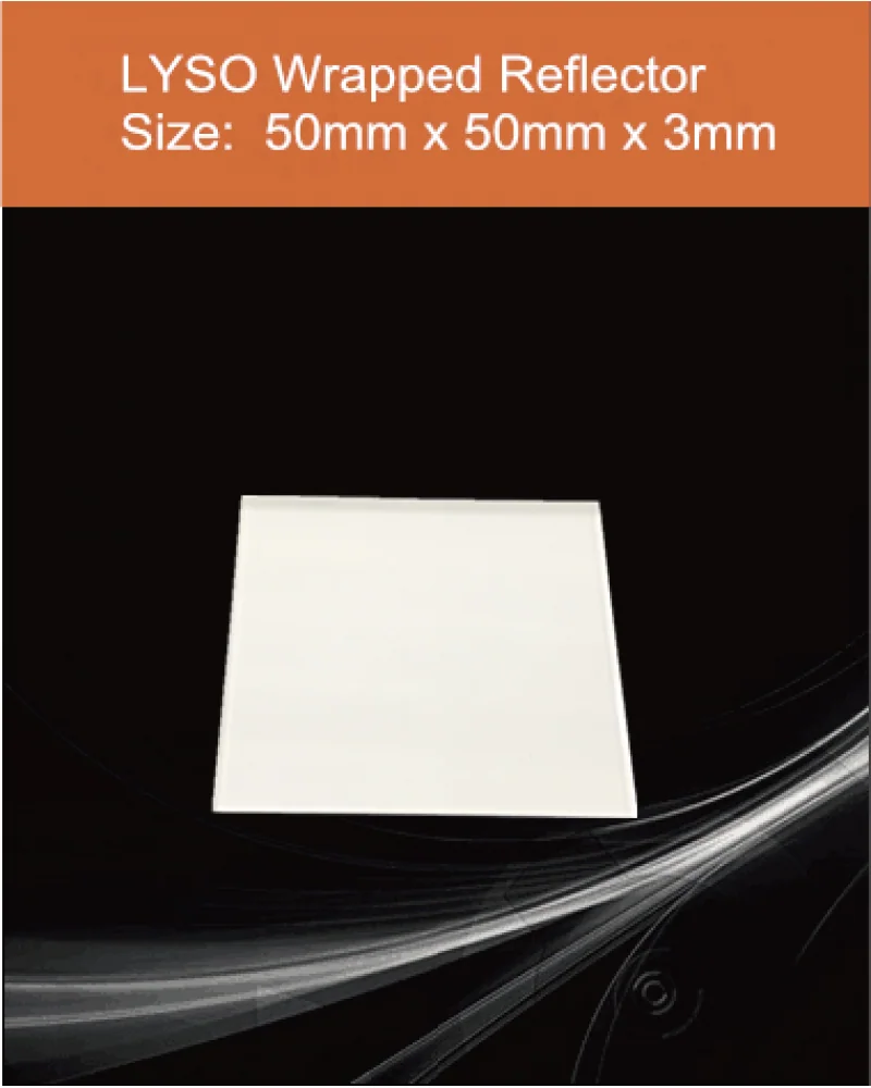 50x50x3mm all sides polished - LYSO(Ce) scintillation crystal by EPIC Crystal