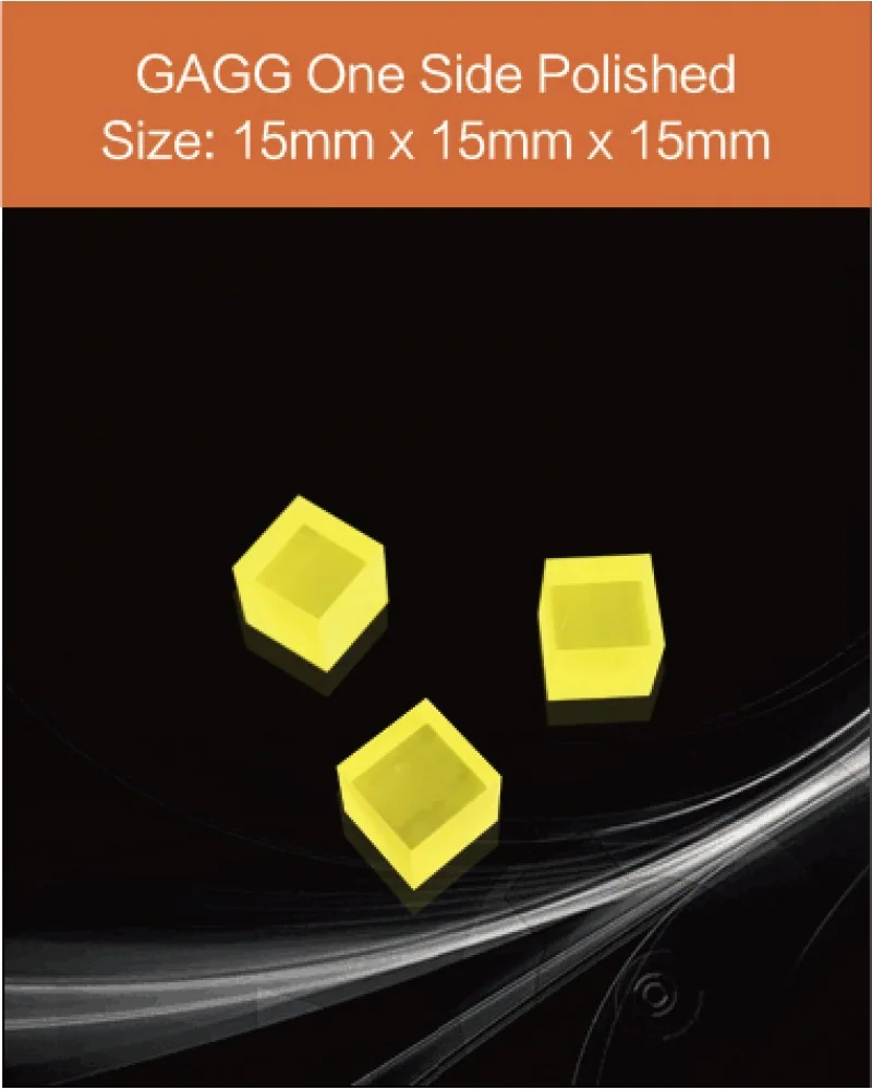 GAGG-Scintillator-15x15x15mm - GAGG(Ce) scintillation crystal by EPIC Crystal