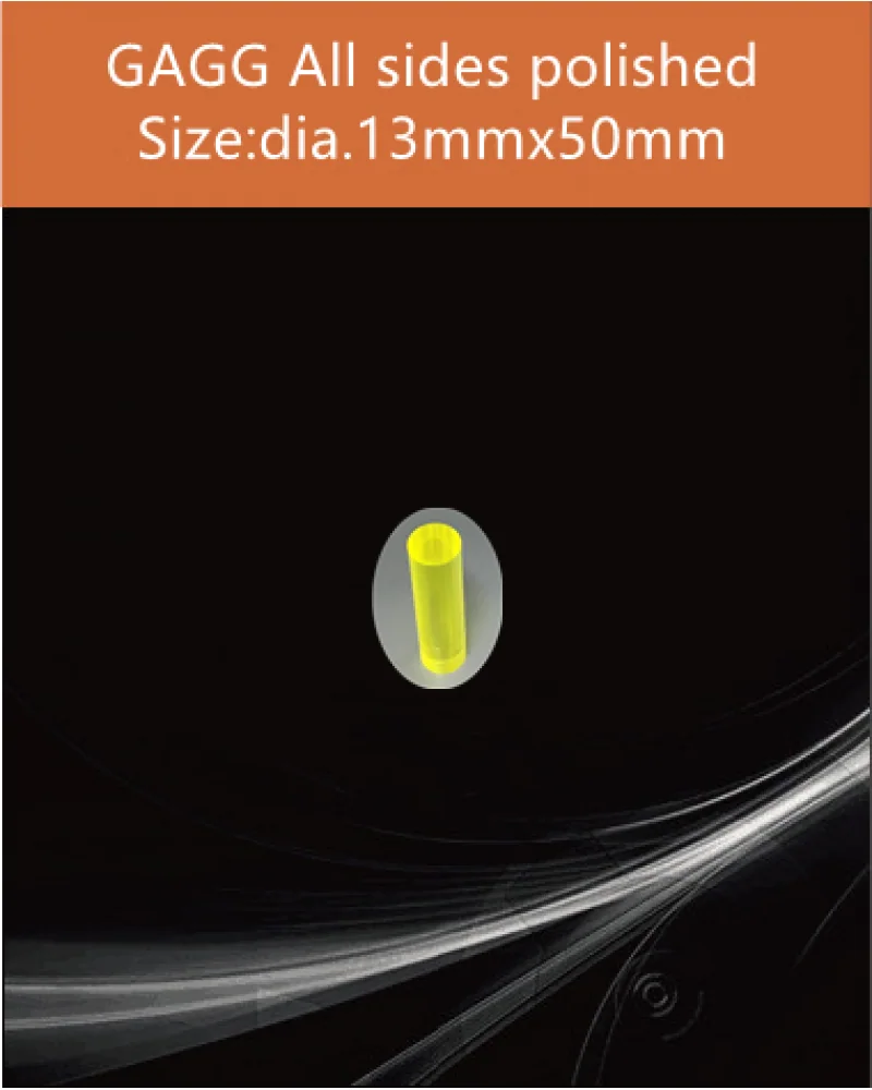 GAGG-Scintillator-dia.13x50mm - GAGG(Ce) scintillation crystal by EPIC Crystal