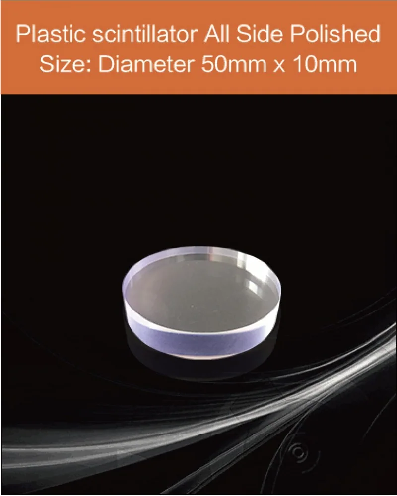 Plastic 50mm x 10 mm All sides polished - Plastic scintillator by EPIC Crystal