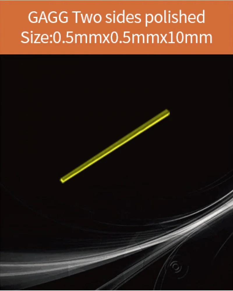 GAGG-Scintillator-0.5x0.5x10mm - GAGG(Ce) scintillation crystal by EPIC Crystal