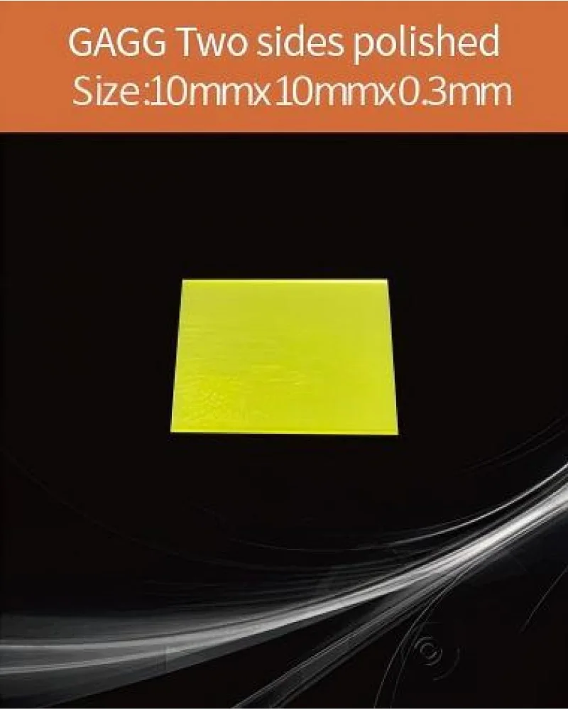 GAGG-Scintillator-10x10x0.3mm - GAGG(Ce) scintillation crystal by EPIC Crystal