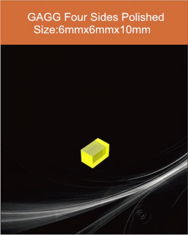 GAGG-Scintillator-6x6x10mm - GAGG(Ce) scintillation crystal by EPIC Crystal