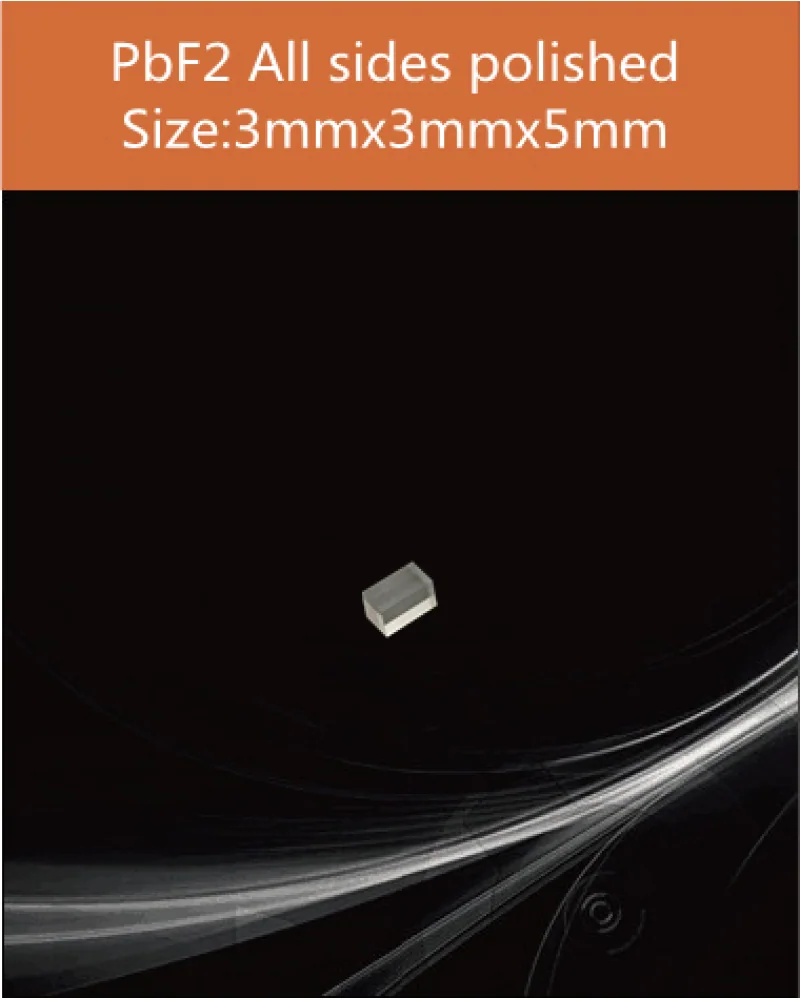3 x 3 x 5 mm all sides polished - PbWO4 and PbF2 scintillation crystal by EPIC Crystal