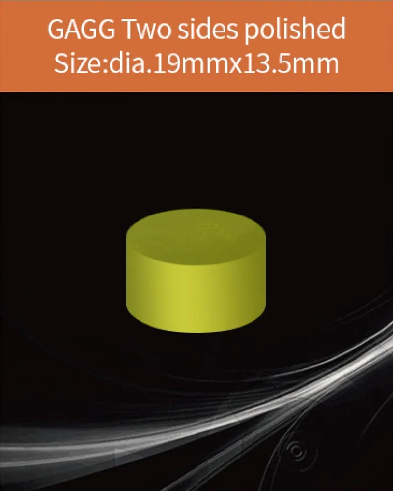 GAGG-Scintillator-diameter 19x13.5mm - GAGG(Ce) scintillation crystal by EPIC Crystal