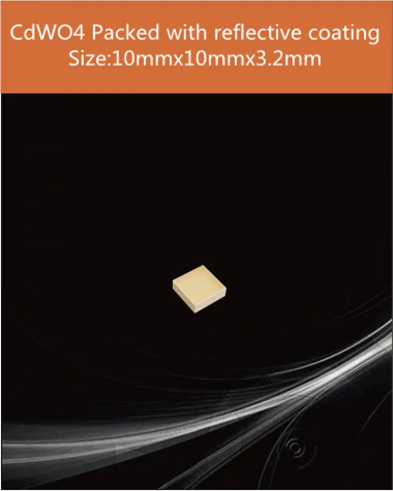 CdWO4 10x10x3.2mm - CdWO4 scintillation crystal by EPIC Crystal
