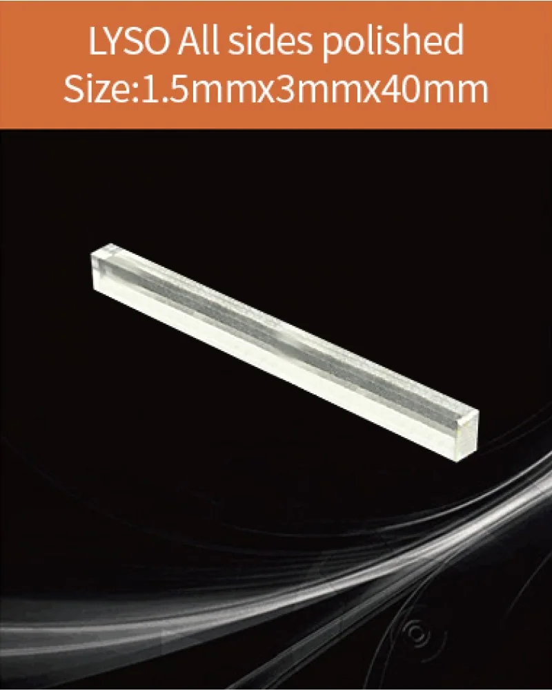 1.5x3x40mm all sides polished - LYSO(Ce) scintillation crystal by EPIC Crystal