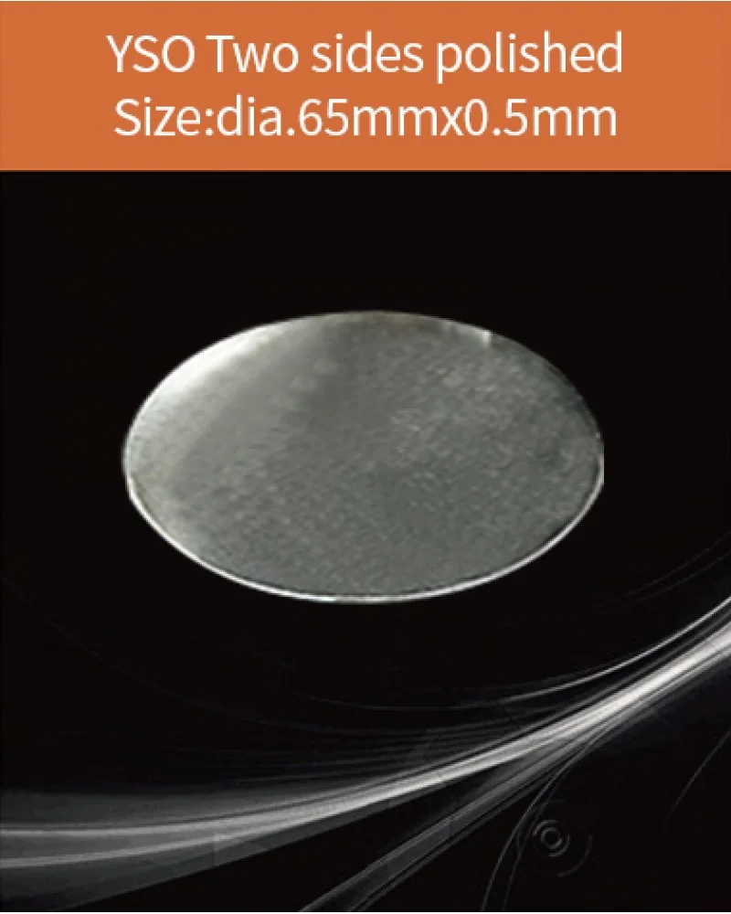 dia.65x0.5mm - YSO(Ce) scintillation crystal by EPIC Crystal