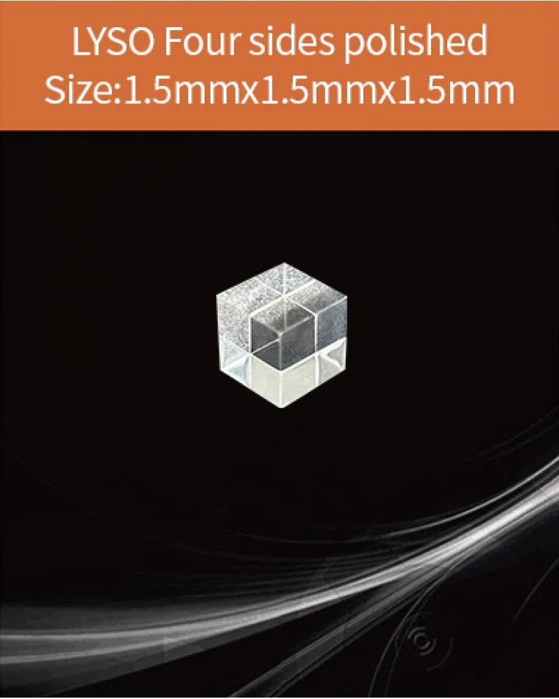 1.5x1.5x1.5mm four sides polished - LYSO(Ce) scintillation crystal by EPIC Crystal
