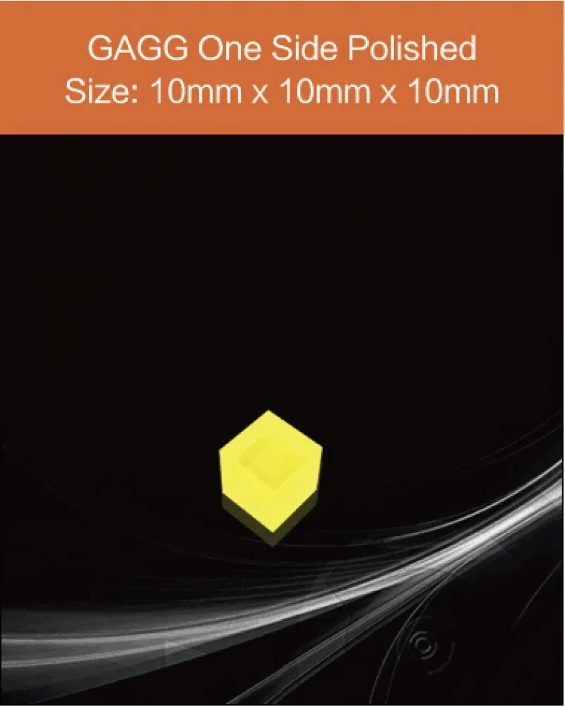GAGG-scintillator-10x10x10mm - GAGG(Ce) scintillation crystal by EPIC Crystal