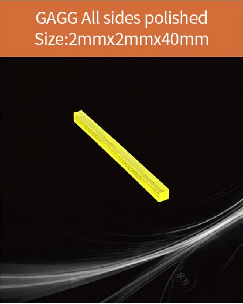 GAGG-Scintillator-2x2x40mm - GAGG(Ce) scintillation crystal by EPIC Crystal