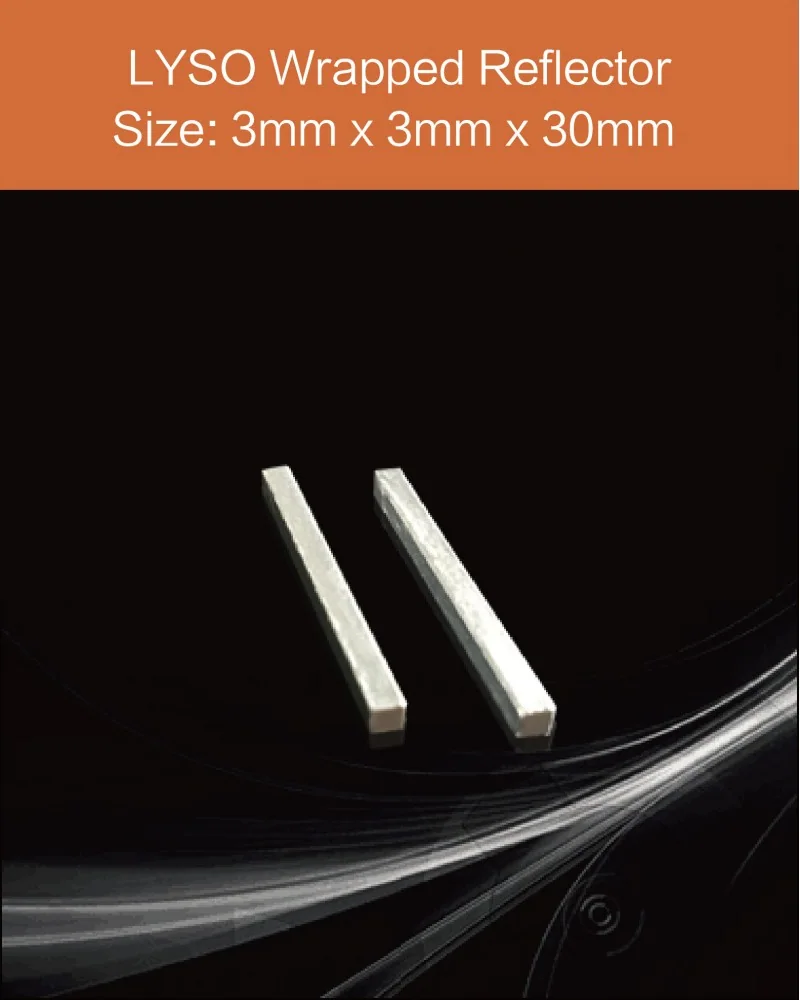 3mm x 3mm x 30mm wrapped reflector - LYSO(Ce) scintillation crystal by EPIC Crystal