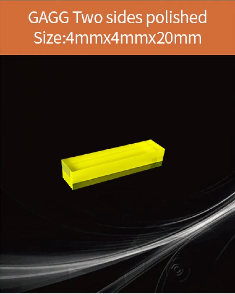 GAGG-Scintillator-4x4x20mm - GAGG(Ce) scintillation crystal by EPIC Crystal