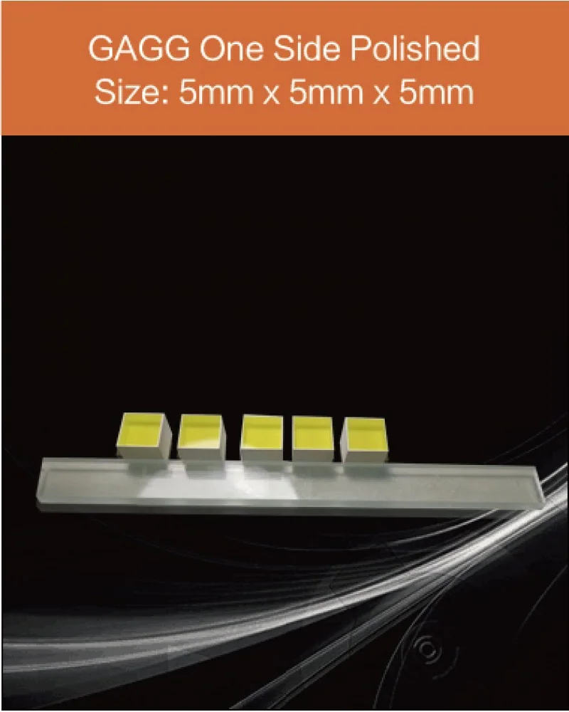 GAGG-Scintillator-5x5x5mm - GAGG(Ce) scintillation crystal by EPIC Crystal
