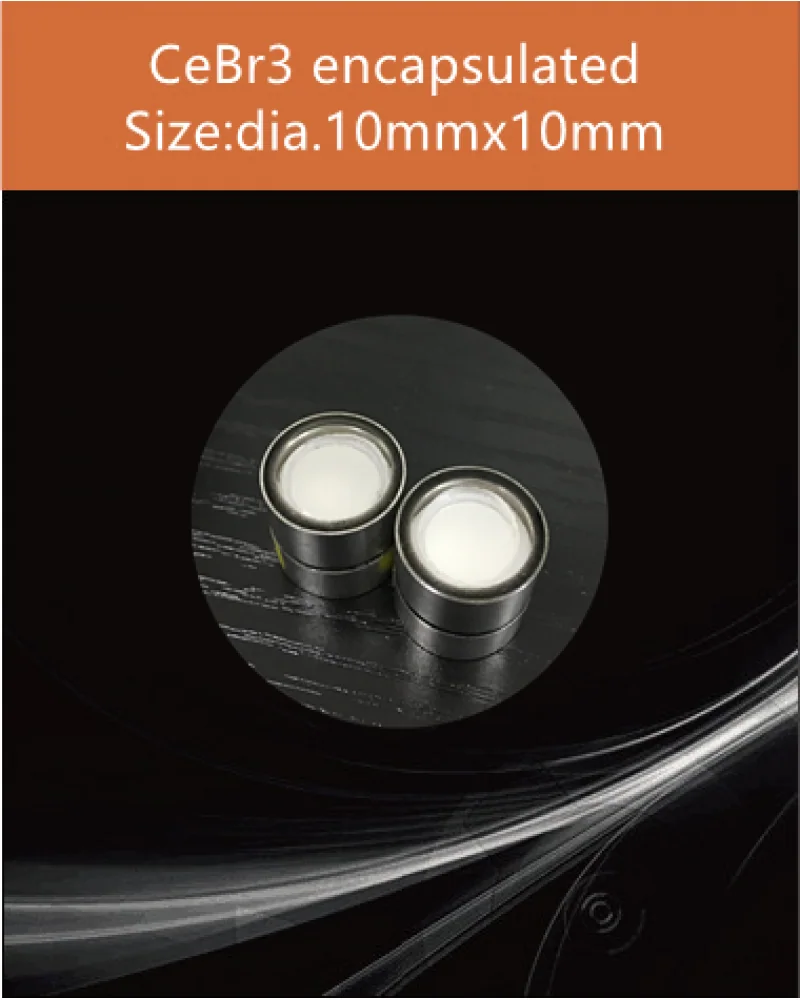 dia.10x10mm encapsulated - LaBr3 & CeBr3 crystal and detector by EPIC Crystal