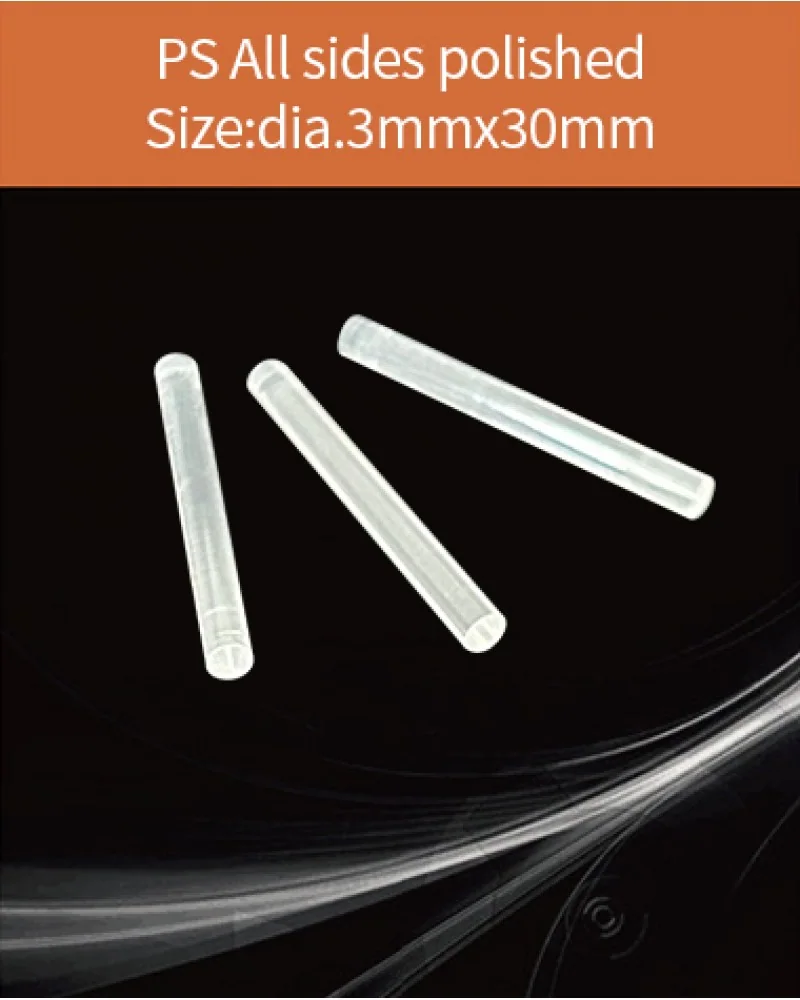 Plastic dia.3x30mm - Plastic scintillator by EPIC Crystal