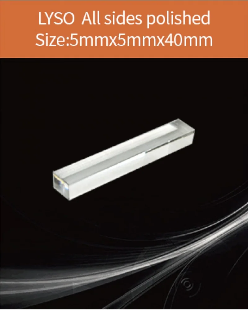 5x5x40 mm all sides polished - LYSO(Ce) scintillation crystal by EPIC Crystal