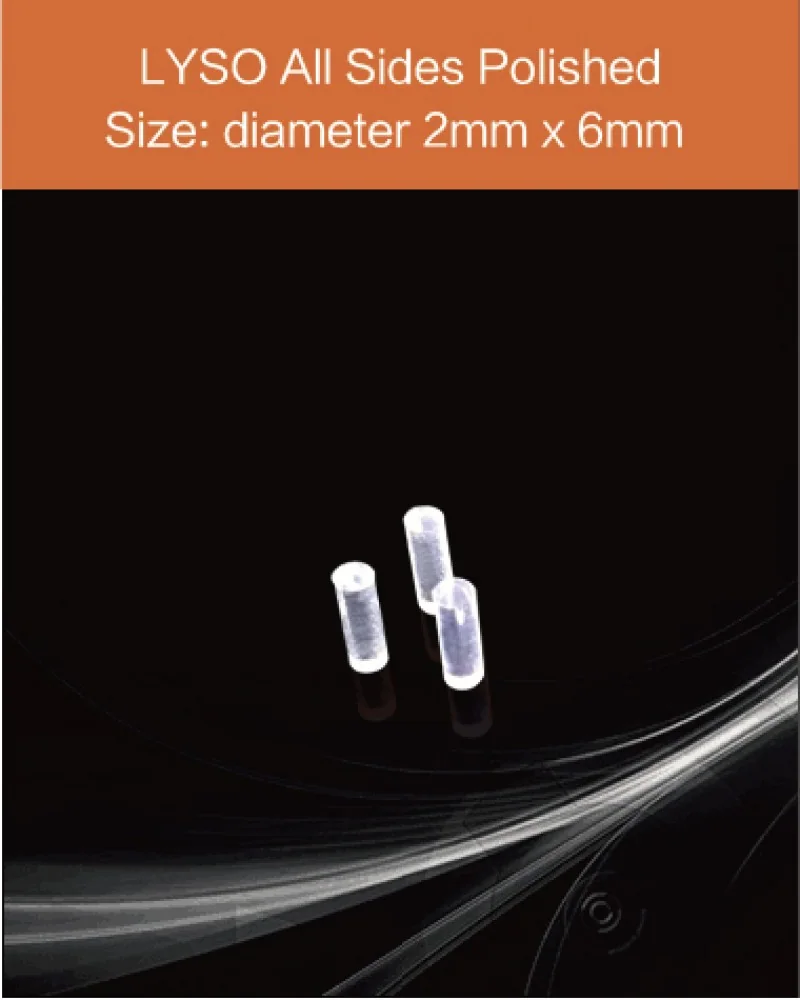 diameter 2mm x 6mm thickness - LYSO(Ce) scintillation crystal by EPIC Crystal