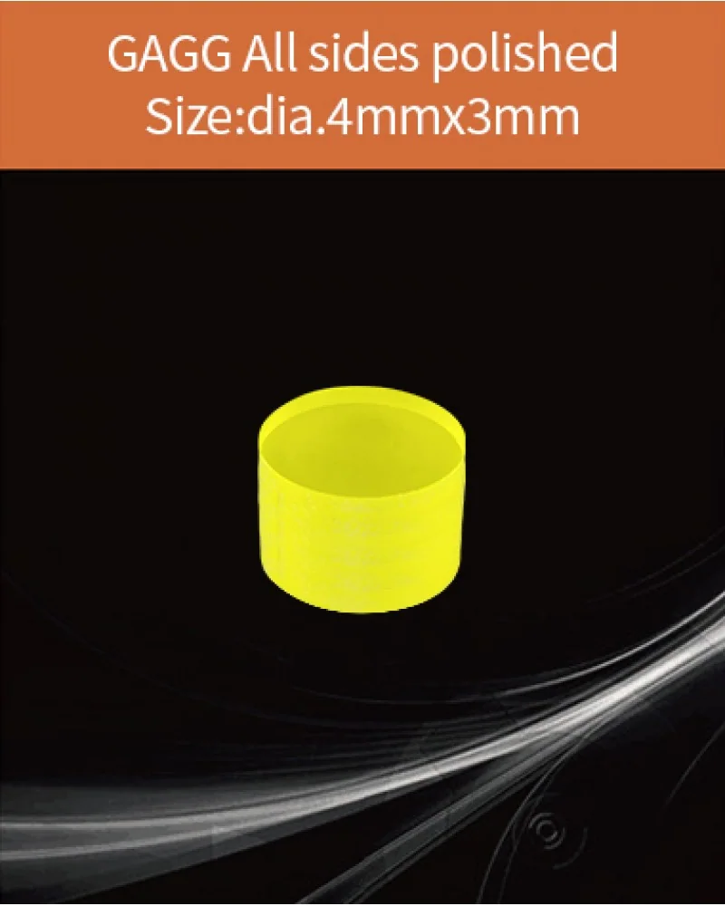 GAGG-Scintillator-dia.4x3mm - GAGG(Ce) scintillation crystal by EPIC Crystal