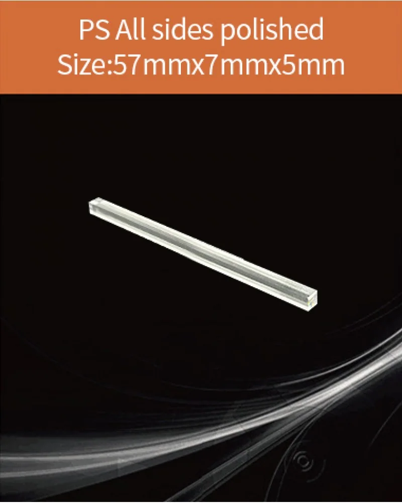 Plastic 57x7x5mm - Plastic scintillator by EPIC Crystal