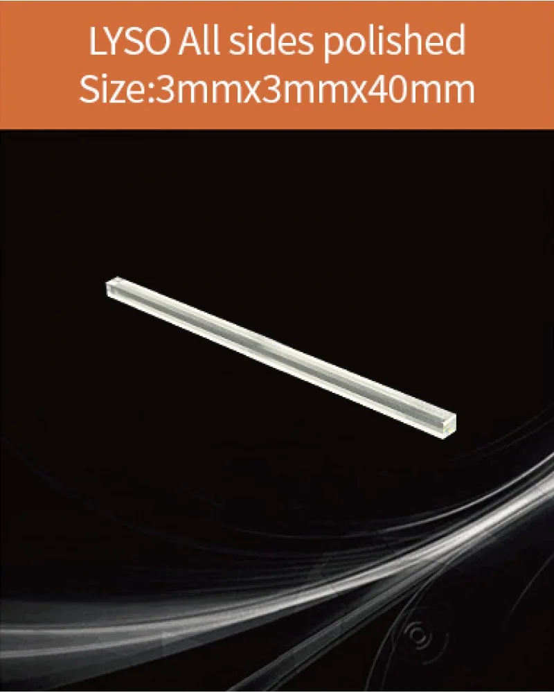 3x3x40mm all sides polished - LYSO(Ce) scintillation crystal by EPIC Crystal