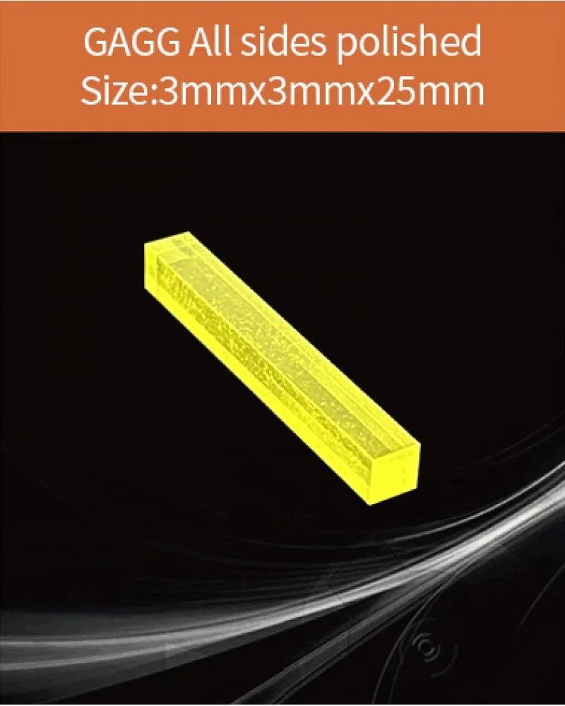 GAGG-Scintillator-3x3x25mm - GAGG(Ce) scintillation crystal by EPIC Crystal