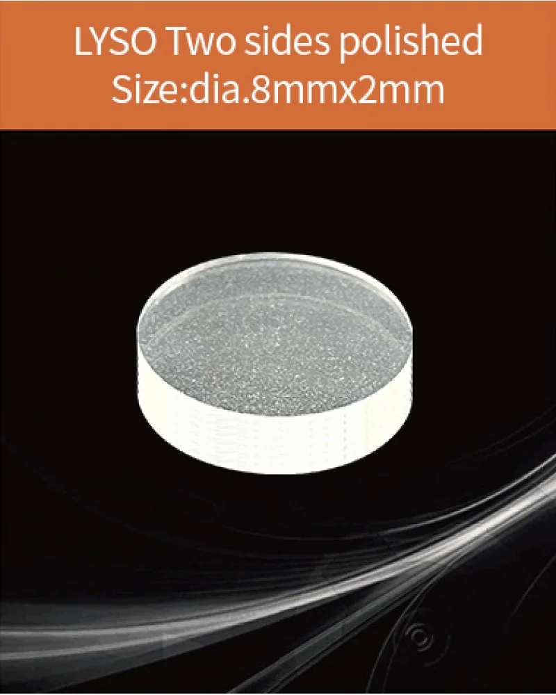 dia.8x2mm both sides polished - LYSO(Ce) scintillation crystal by EPIC Crystal