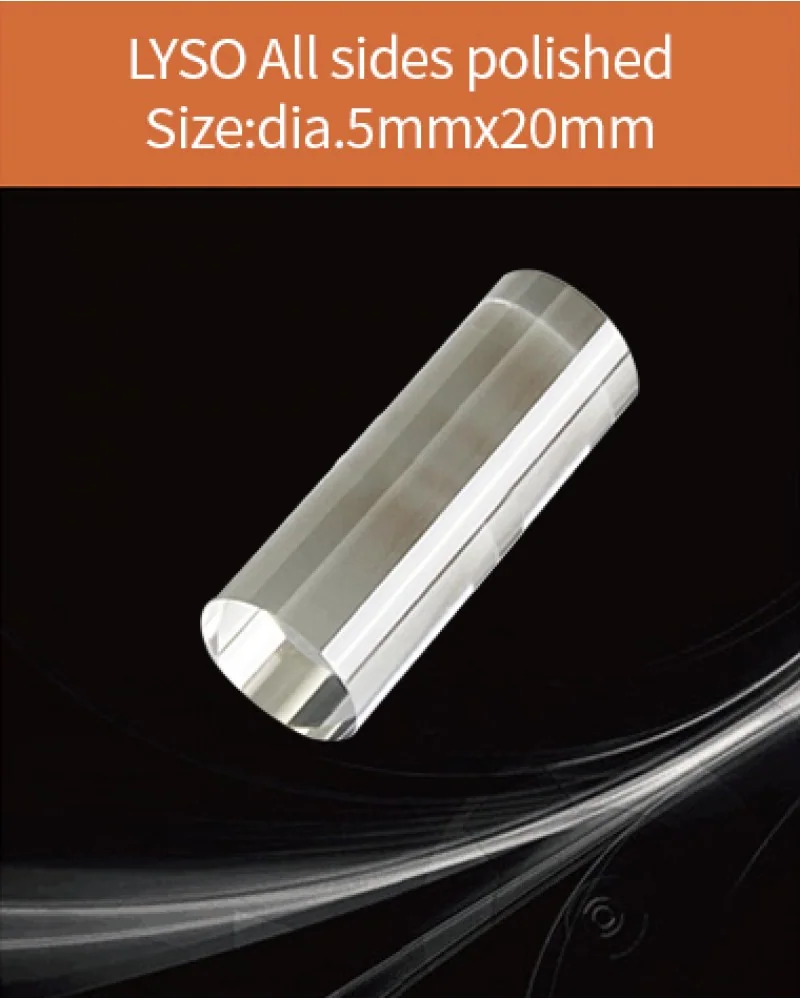 dia.5x20mm all sides polished - LYSO(Ce) scintillation crystal by EPIC Crystal
