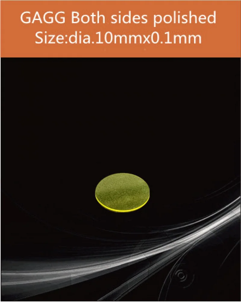 GAGG-Scintillator-dia.10x0.1mm - GAGG(Ce) scintillation crystal by EPIC Crystal