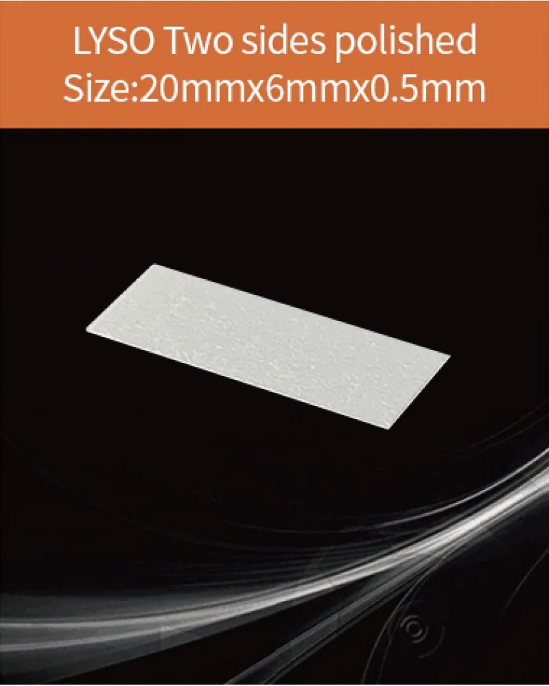 20x6x0.5mm both sides polished - LYSO(Ce) scintillation crystal by EPIC Crystal