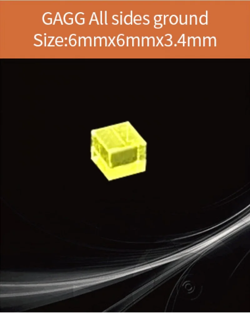 GAGG-Scintillator-6x6x3.4mm - GAGG(Ce) scintillation crystal by EPIC Crystal