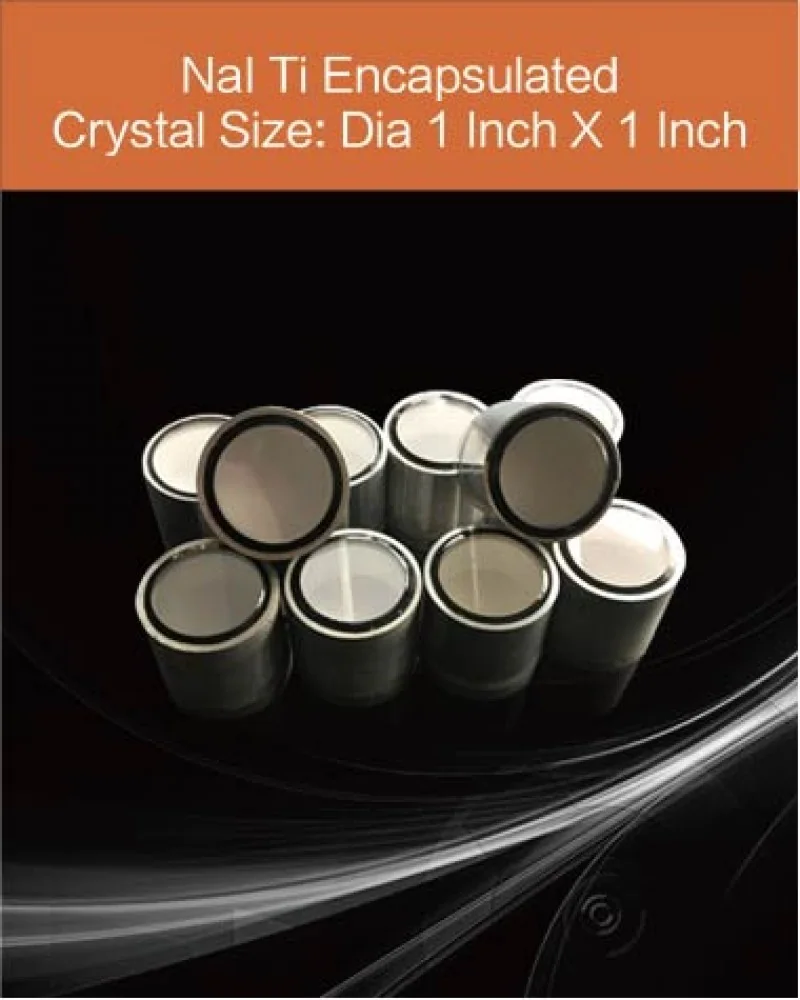 diameter 1 inch x 1 inch encapsulated - NaI(Tl) crystal and detector by EPIC Crystal