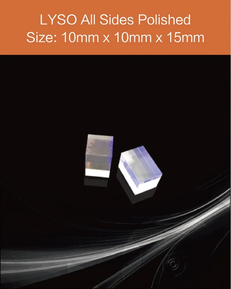 10mm x 10mm x 15mm all sides polished - LYSO(Ce) scintillation crystal by EPIC Crystal