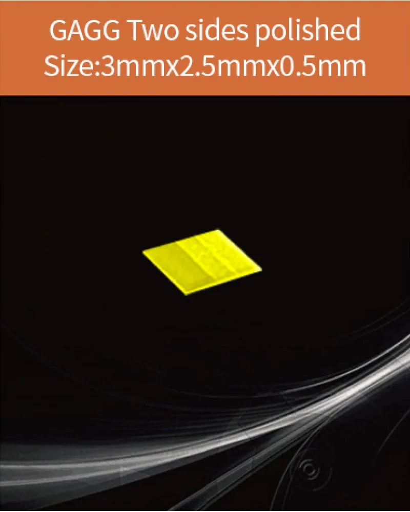GAGG-Scintillator-3x2.5x0.5mm - GAGG(Ce) scintillation crystal by EPIC Crystal