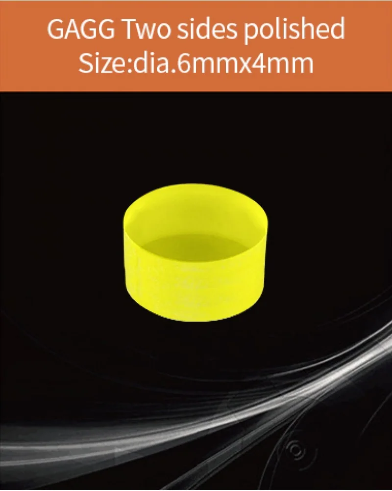 GAGG-Scintillator-dia.6x4mm - GAGG(Ce) scintillation crystal by EPIC Crystal